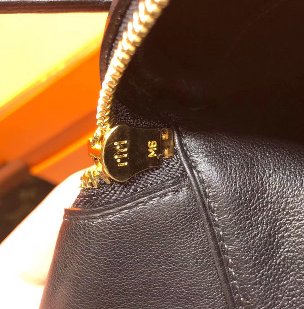 Hermes Black Lindy 30 Swift Gold Hardware
