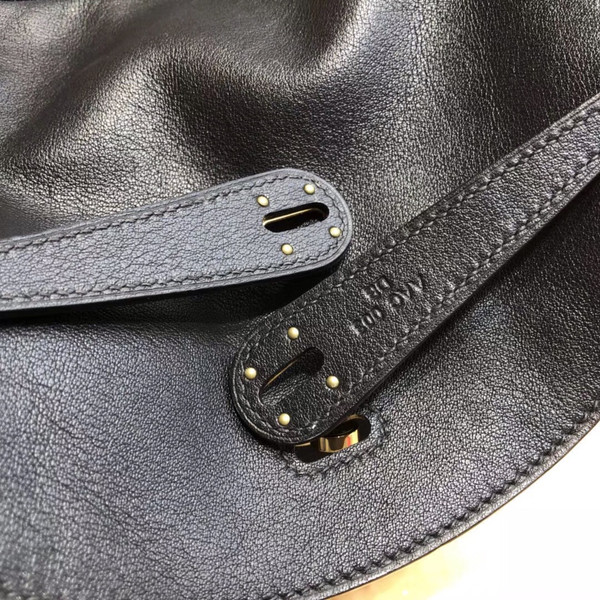Hermes Black Lindy 30 Swift Gold Hardware