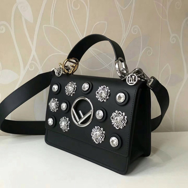 Fendi  crystal embellished Kan I F handbag