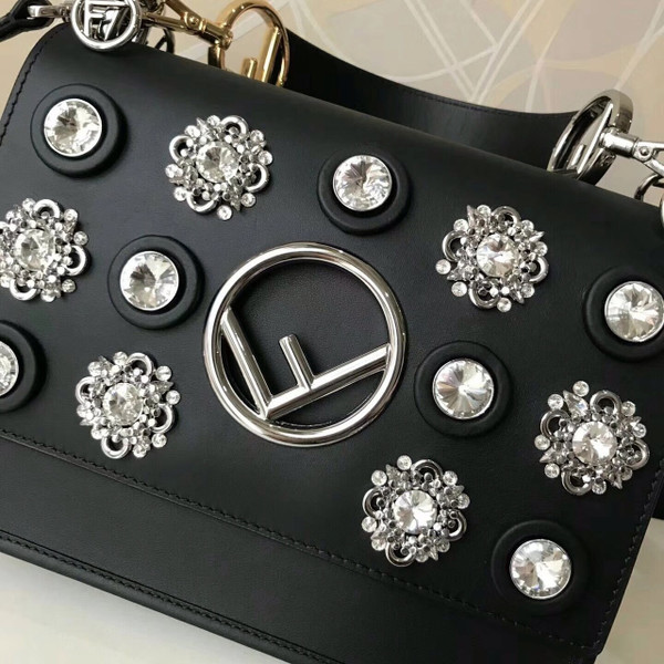Fendi  crystal embellished Kan I F handbag