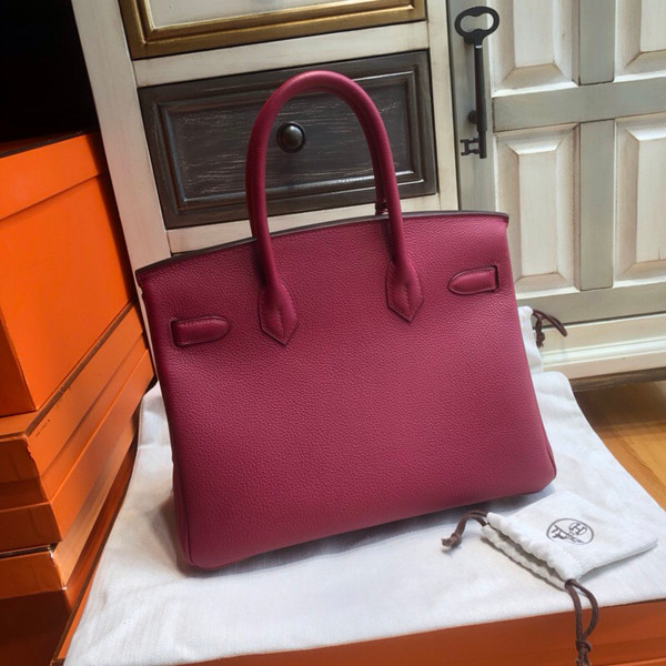 Hermès K1 Rouge Grenat Birkin 30 cm Togo Leather Gold Hardware