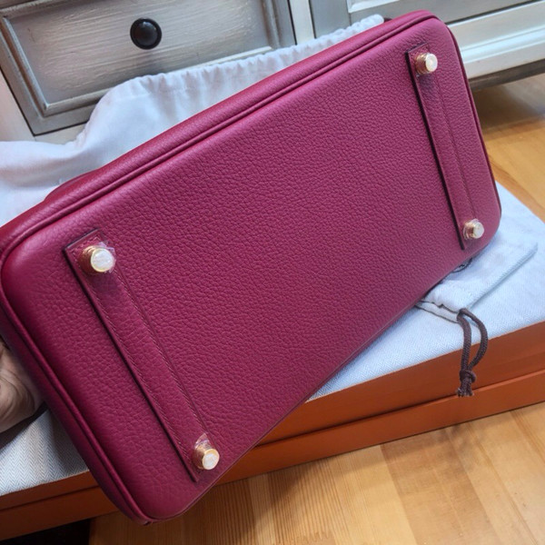 Hermès K1 Rouge Grenat Birkin 30 cm Togo Leather Gold Hardware