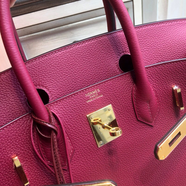 Hermès K1 Rouge Grenat Birkin 30 cm Togo Leather Gold Hardware