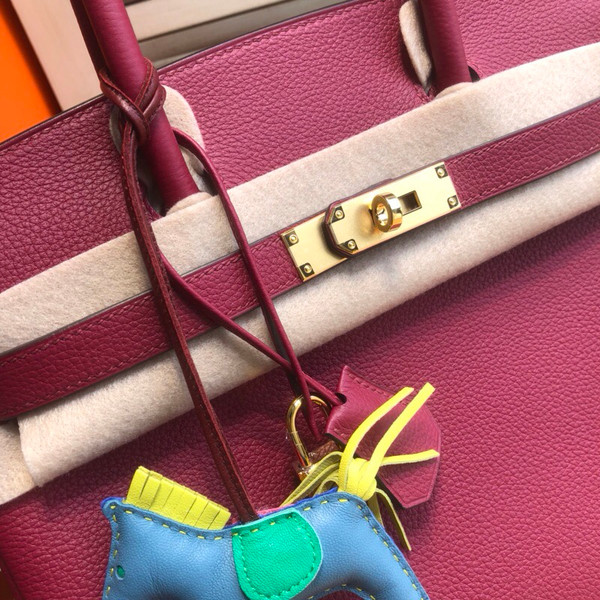 Hermès K1 Rouge Grenat Birkin 30 cm Togo Leather Gold Hardware