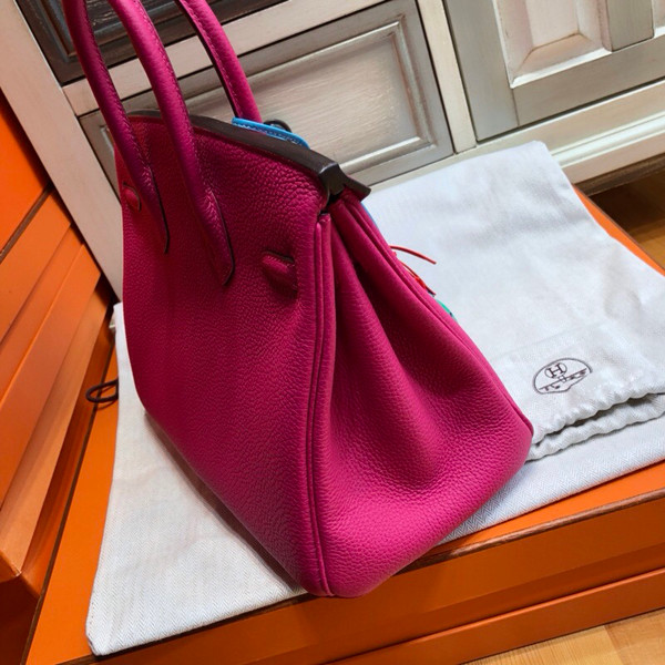 Hermes L3 Rose pourpre Birkin 25cm Togo Gold Hardware