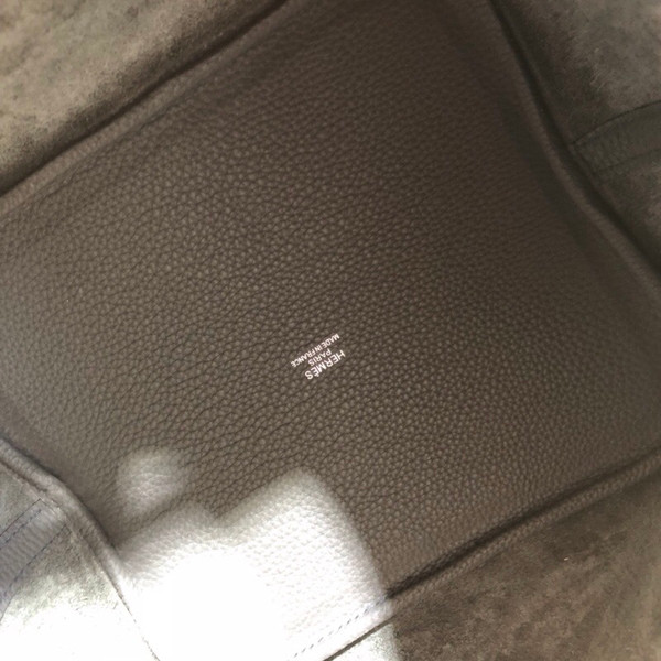 Hermes 8F Etain Picotin Lock MM Togo Leather Bag