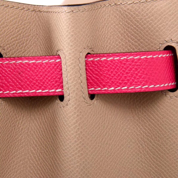 Hermes Bi-Colour CK81 Gris Tourterelle / E5 Rose Tyrien Birkin 30 cm Epsom Palladium  Hardware