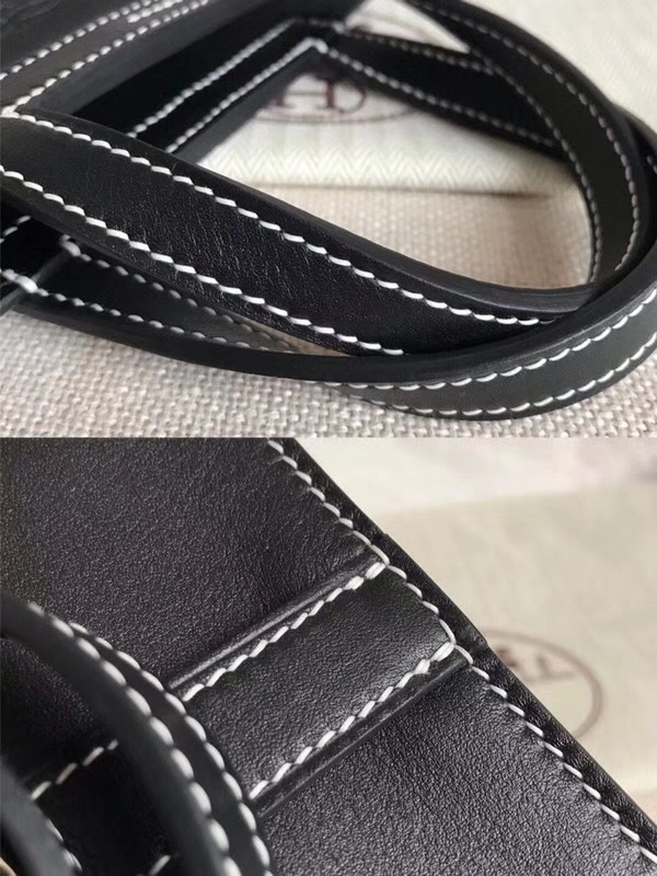 Hermes Black Halzan 31 bag