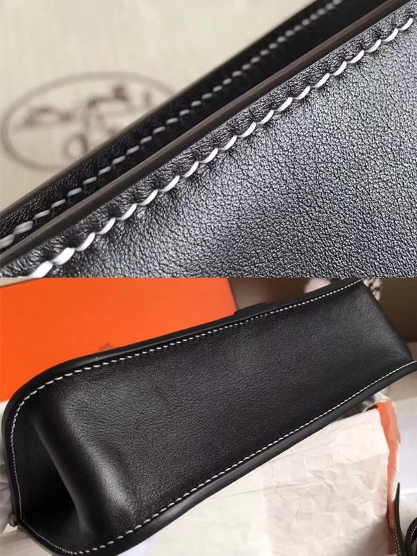 Hermes Black Halzan 31 bag
