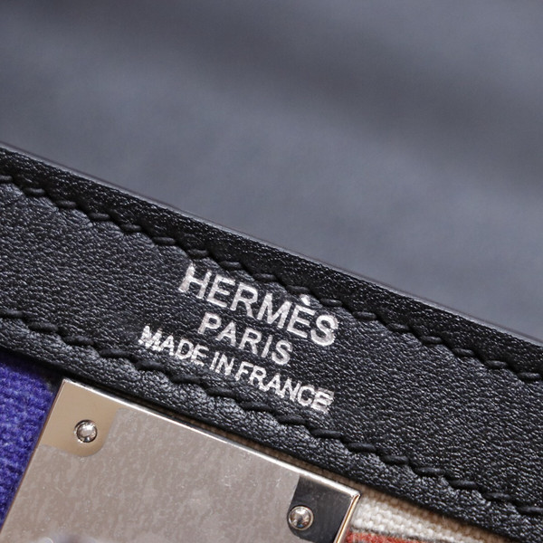 Hermes Kelly Bag 32cm Limited Edition "Cavalcadour" Palladium Hardware