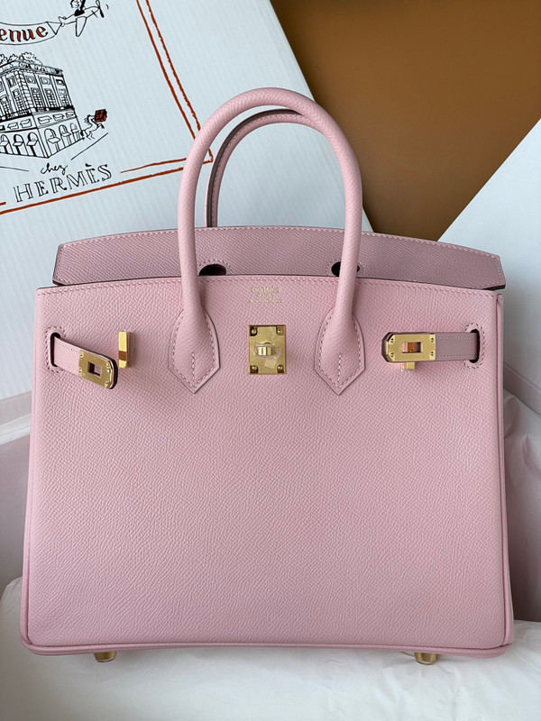 Hermes Sakura Pink  Birkin 25 cm Epsom Gold Hardware