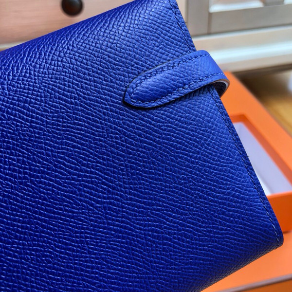 Hermes Kelly Classic wallet Bleu électrique