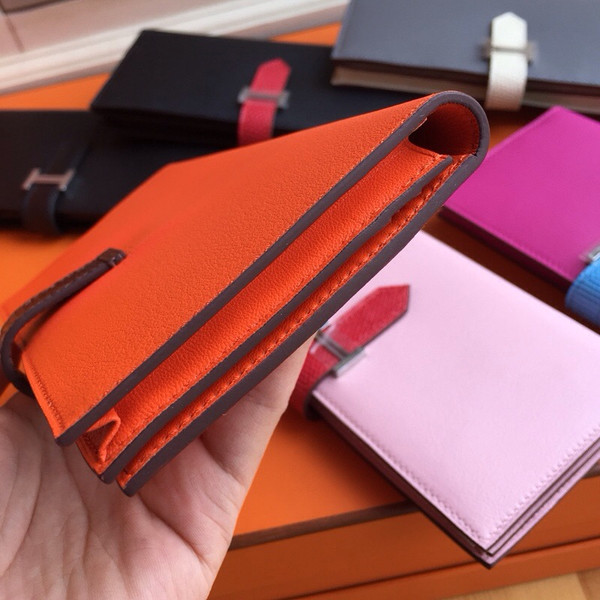 Hermes Bearn wallet Bi-Colour Epsom leather/Lizard Multiple colors