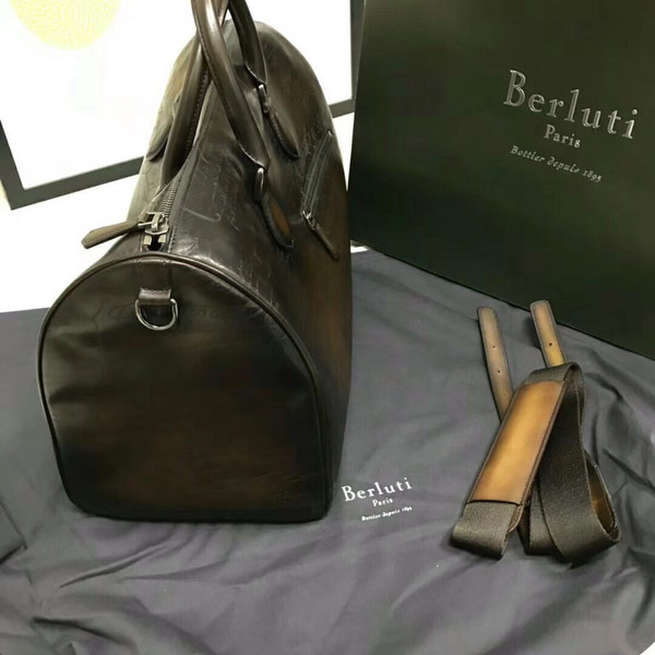 Berluti Jour-Off Leather Travel Bag