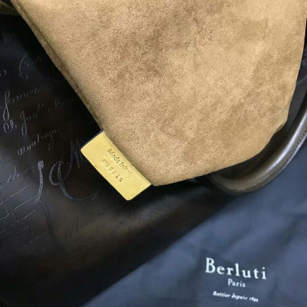 Berluti Jour-Off Leather Travel Bag