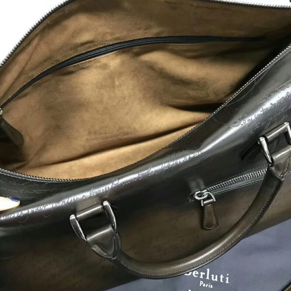 Berluti Jour-Off Leather Travel Bag