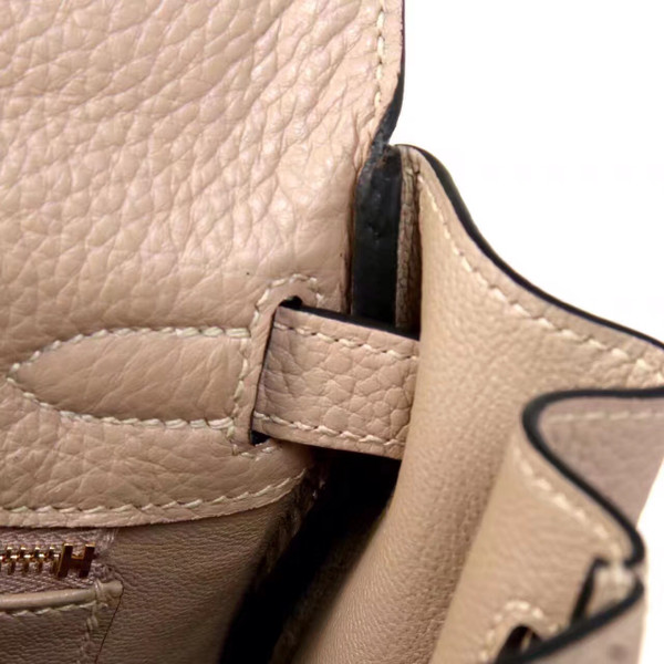 Hermès Gris Tourterelle  Kelly 25  Togo Gold Hardware