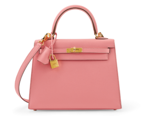 Hermès 1Q Rose Confetti Kelly 25 Epsom Leather Gold Hardware