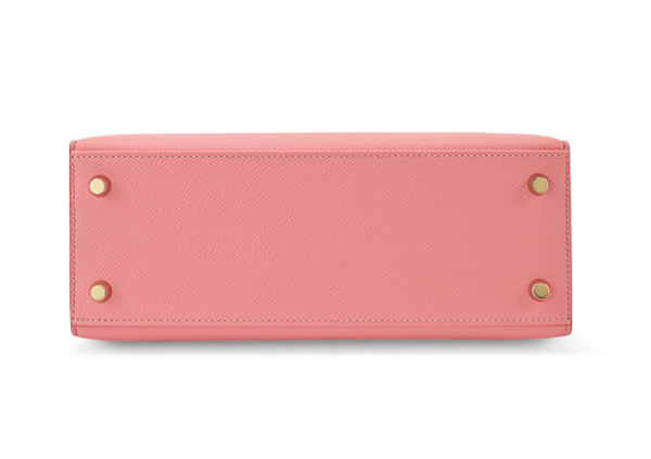 Hermès 1Q Rose Confetti Kelly 25 Epsom Leather Gold Hardware