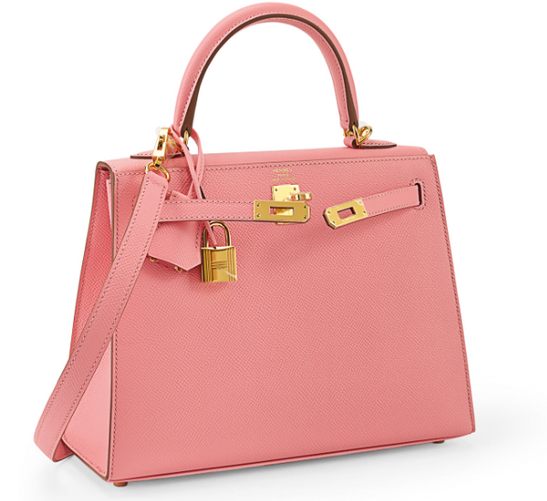 Hermès 1Q Rose Confetti Kelly 25 Epsom Leather Gold Hardware