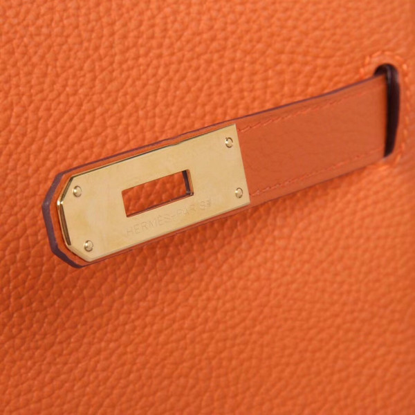 Hermès Orange Kelly 25 Epsom Leather Gold Hardware