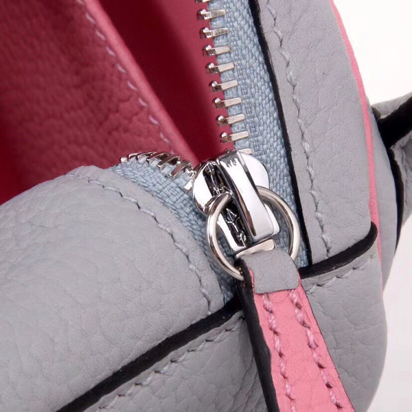 Hermes Special Order 8U Bleu Glacier/ 3Q Rose Sakura Lindy 30  Togo Gold Hardware