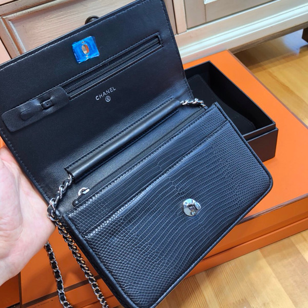 Chanel Lizard Flap Bag