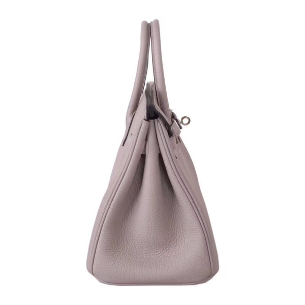 Hermès 4Z Gris Mouette Birkin 30 cm Togo Leather Palladium Hardware