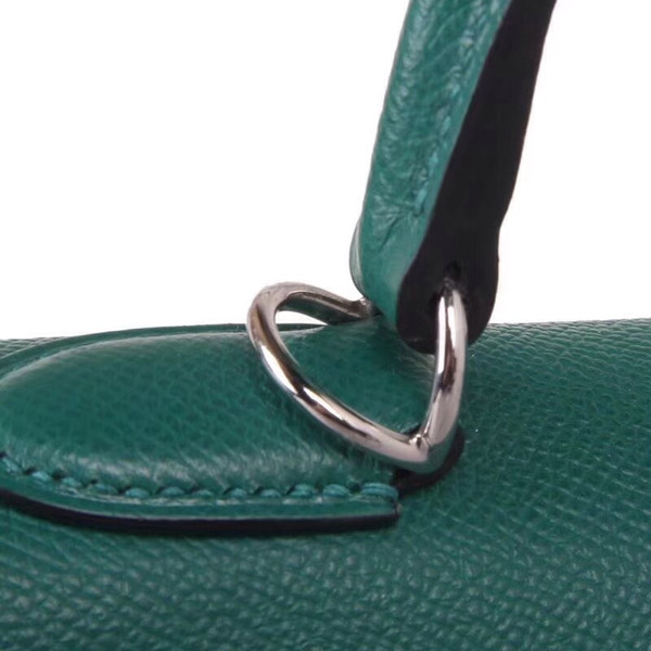 Hermes 6L Vert Bengale Emerald Kelly 28 cm Epsom Palladium Hardware