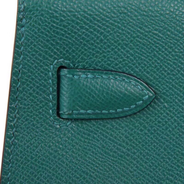 Hermes 6L Vert Bengale Emerald Kelly 28 cm Epsom Palladium Hardware