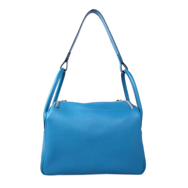 Hermes 7W Bleu Izmir Lindy 30 Togo Palladium Hardware