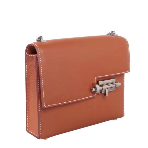 Hermes 2H Kraft Verrou Chaine Swift Leather