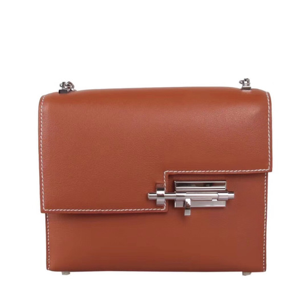 Hermes 2H Kraft Verrou Chaine Swift Leather