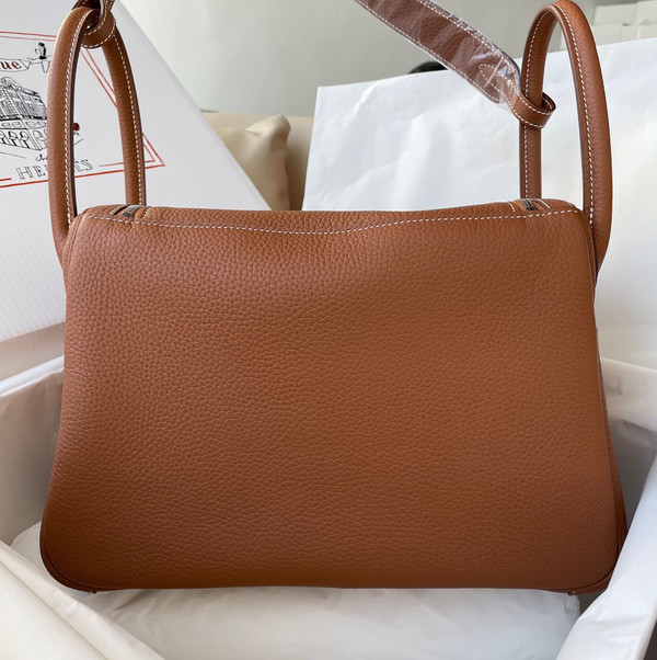 Hermes Lindy 30 Gold Togo Palladium Hardware