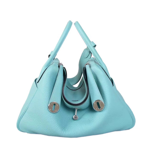 Hermes 3P Blue Atoll Lindy 30 Togo Palladium Hardware
