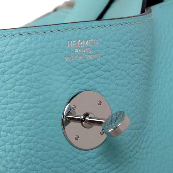 Hermes 3P Blue Atoll Lindy 30 Togo Palladium Hardware