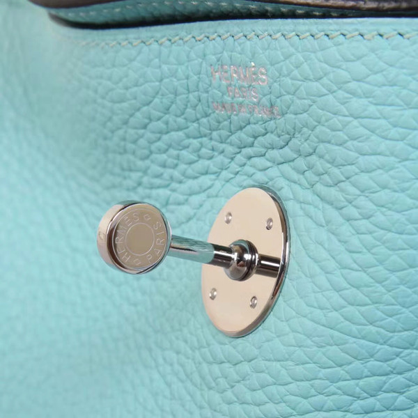 Hermes 3P Blue Atoll Lindy 30 Togo Palladium Hardware