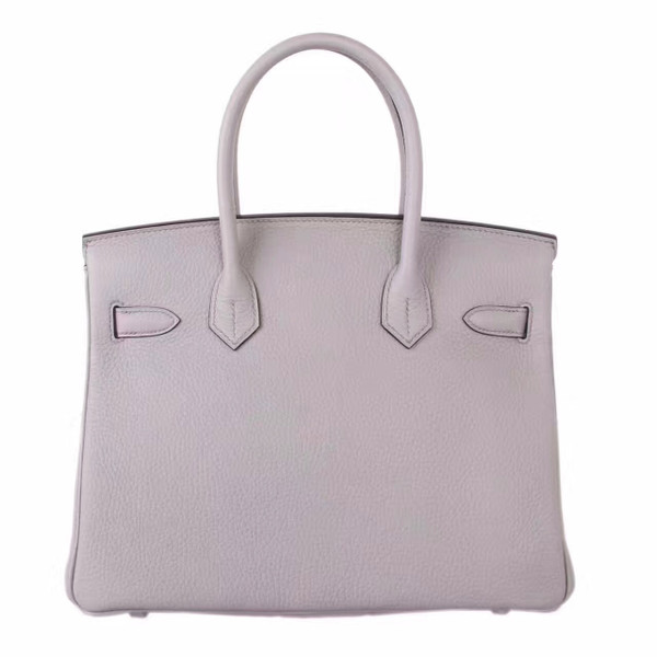 Hermès 8U Bleu Glacier Birkin 30 cm Togo Leather Palladium Hardware