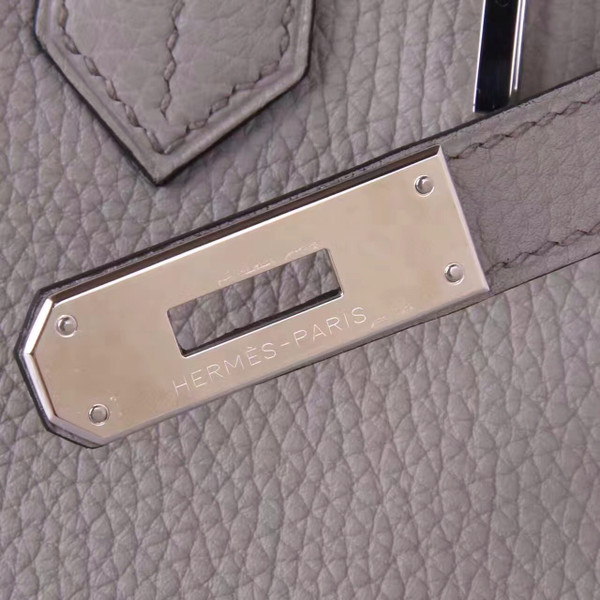 Hermès 8U Bleu Glacier Birkin 30 cm Togo Leather Palladium Hardware