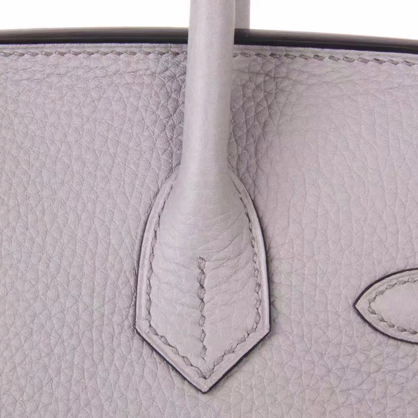 Hermès 8U Bleu Glacier Birkin 30 cm Togo Leather Palladium Hardware