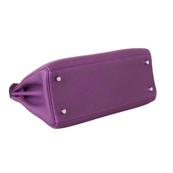 Hermès P9 Anemone Kelly 28 Epsom Palladium Hardware
