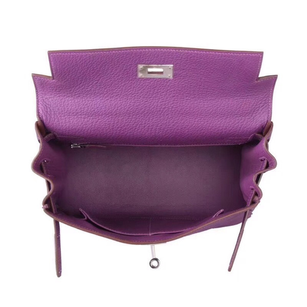 Hermès P9 Anemone Kelly 28 Epsom Palladium Hardware