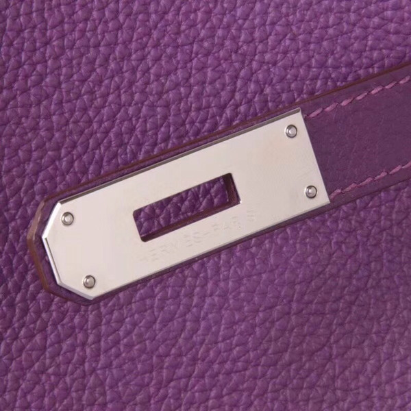 Hermès P9 Anemone Kelly 28 Epsom Palladium Hardware