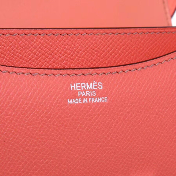 Hermes Pink Flamingo Constance 24 Epsom bag with Palladium Hardwares