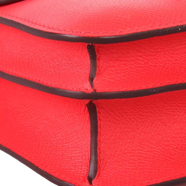 Hermes Geranium Constance Epsom leather 18cm Palladium Hardware