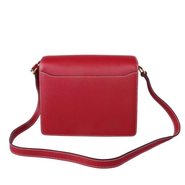 Hermes  23  Rouge Garance  Sac Roulis Bag