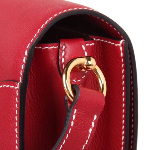 Hermes  23  Rouge Garance  Sac Roulis Bag