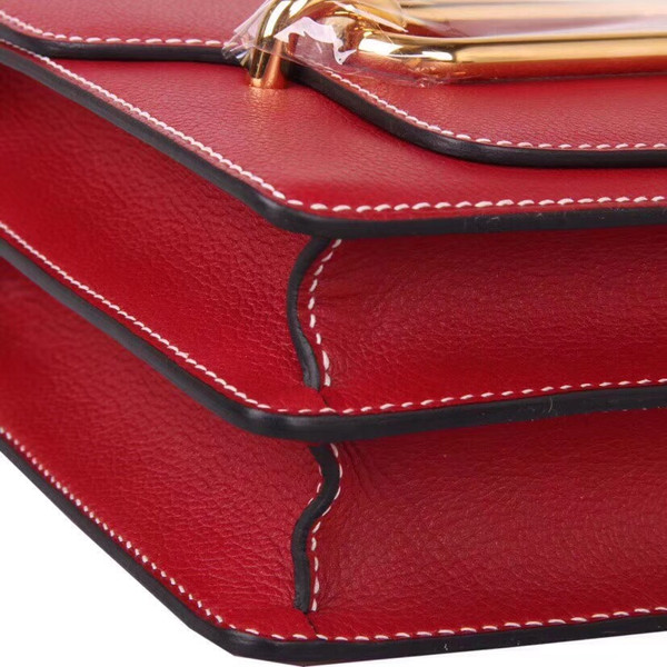 Hermes  23  Rouge Garance  Sac Roulis Bag