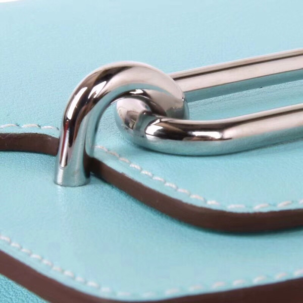 Hermes  23 3P Blue Atoll Sac Roulis Bag