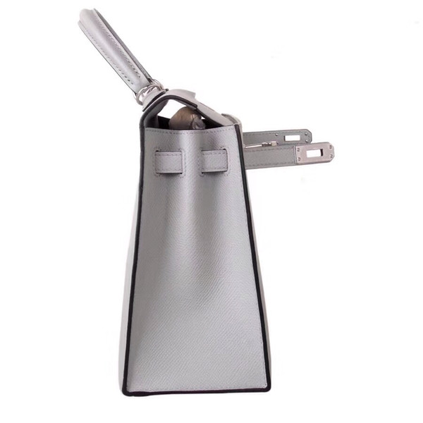 Hermès Gris Mouette Kelly 28 Epsom Palladium Hardware